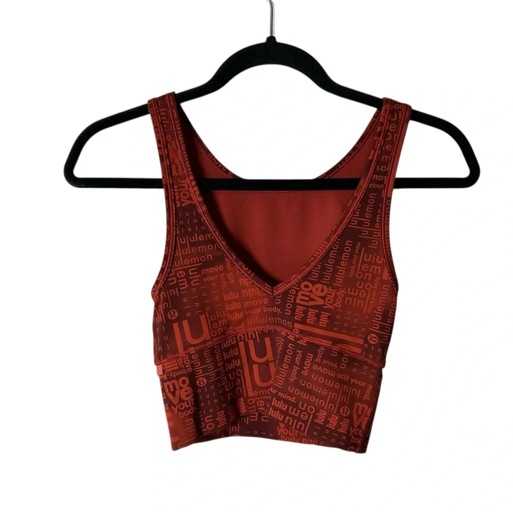 Lululemon Power Pivot Everlux Tank Red Ombre Print XXS